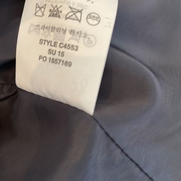 J.Crew Womens Drop Waist Pinstripe Gray Work Wool Dress and Jacket sz 4 - Picture 16 of 16